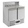 Meuble à Pizza 2 Portes 5 GN 1/6 Inox CombiSteel