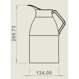 Thermos für Kaffee 2 L CombiSteel - Edelstahl AISI 304