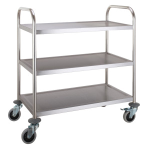 Stainless Steel Trolley 3 Removable Levels | CombiSteel - Robust and practical