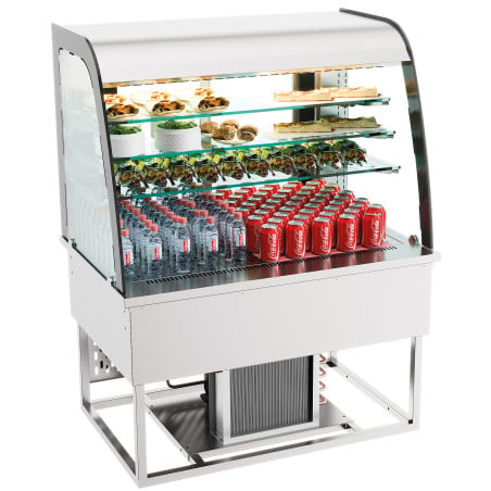 Drop-In Refrigerated Display Case - 140L CombiSteel - Ideal for catering