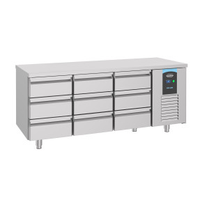 Positieve Koelwerkbank GN 1/1 met 9 Laden - 474 L - CombiSteel