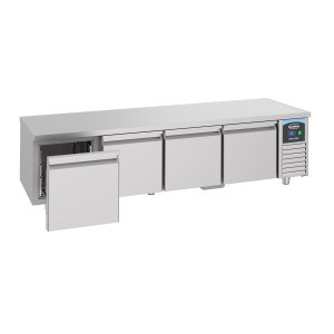 Positive Refrigerated Table GN 1/1 360 L - 4 Drawers - Stainless Steel