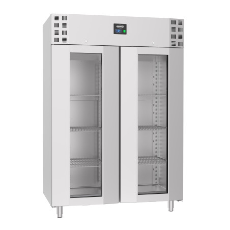 Armoire Réfrigérée Inox 1400 L - 2 Portes Vitrées | CombiSteel