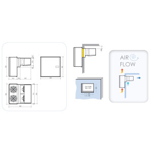Negatieve Koelunit voor Koelcel - 6,3 tot 9,8 m³ - CombiSteel
