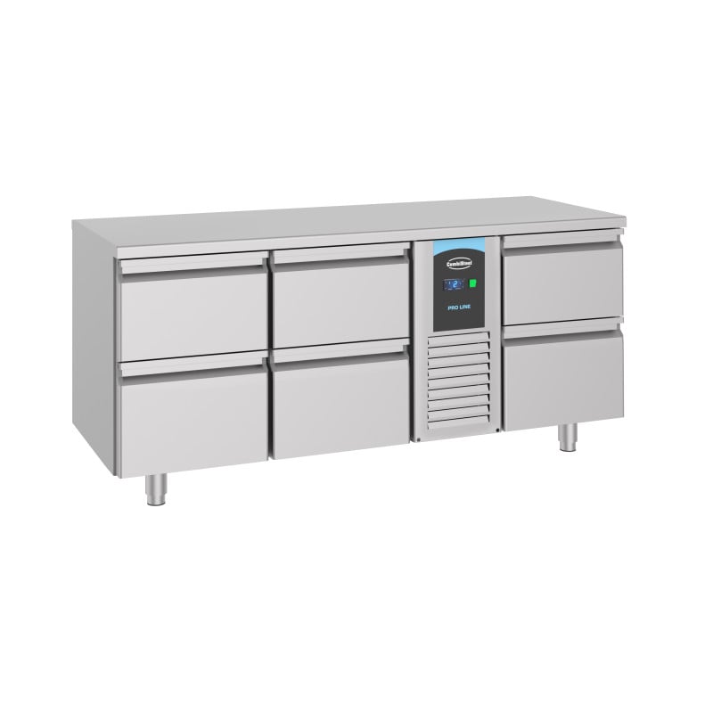 Refrigerated Table Positive GN 1/1 - 6 Drawers - CombiSteel