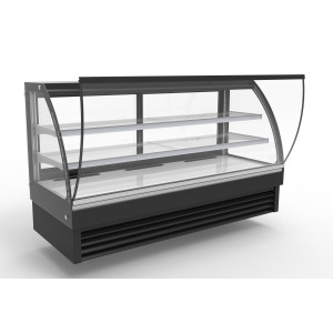 Positieve Koelvitrine Gebogen - 400 L - CombiSteel