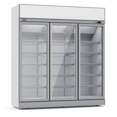 Negatieve Koelvitrine RVS - 3 Glazen Deuren - 1480 L - CombiSteel
