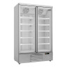 Negatieve Koelvitrine RVS met 2 Deuren - 1000 L - CombiSteel