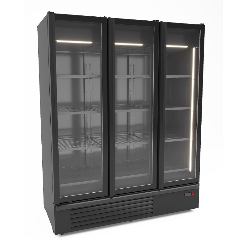 Positive Kühlschrank Schwarz - 2 Glastüren - 1555 L - CombiSteel Positive Kühlschrank Schwarz - 2 Glastüren - 1555 L - CombiSteel