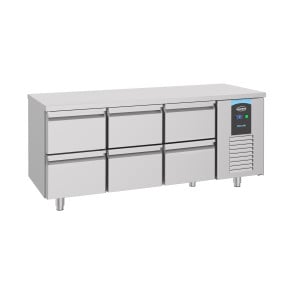 Refrigerated Table Positive 6 GN 1/1 - 474 L CombiSteel | Professional Furniture