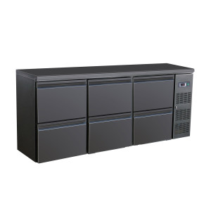 Rückkühltheke mit 6 Schubladen - 537 L - CombiSteel