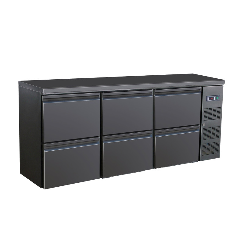 Rückkühltheke mit 6 Schubladen - 537 L - CombiSteel Rückkühltheke mit 6 Schubladen - 537 L - CombiSteel