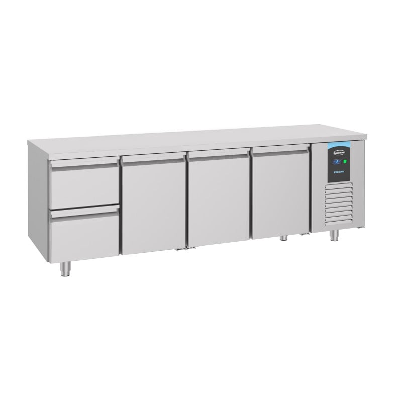 Gekoelde werkbank GN 1/1 met 3 deuren - CombiSteel - 632 L