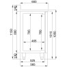 Positieve Koelwerkbank GN 1/1 met Opstand - 632 L - CombiSteel