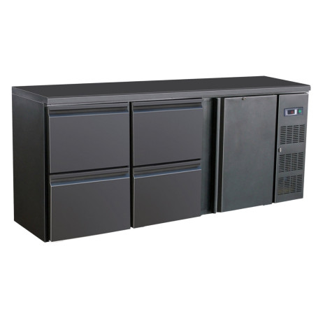 Rückkühlschrank mit 1 Tür und 4 Schubladen - 537 L - CombiSteel