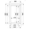 Arrière-Bar Réfrigéré 3 Portes Vitrées 500 L - CombiSteel - Froid Ventilé