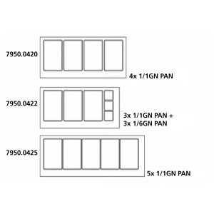 Professionele gekoelde tafel 2 deuren - 314 L CombiSteel