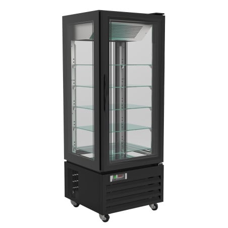 Vitrine Réfrigérée Pâtissière 400L - CombiSteel Effet Noir