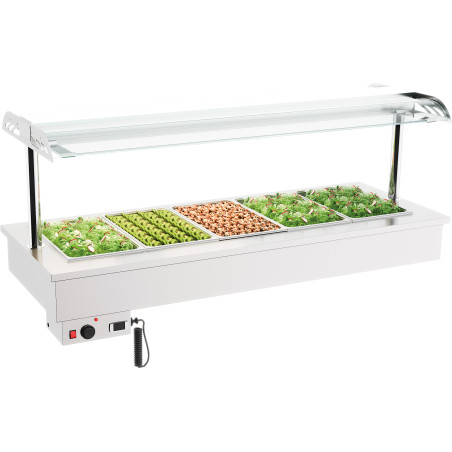 Bain-Marie Drop-In - 5 GN 1/1 - CombiSteel : Praktische & efficiënte warmhoudplaat