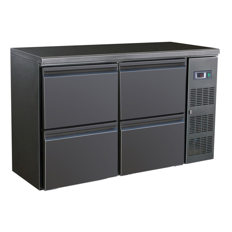 Refrigerated Back Bar 4 Doors 350 L CombiSteel - Efficient and Spacious