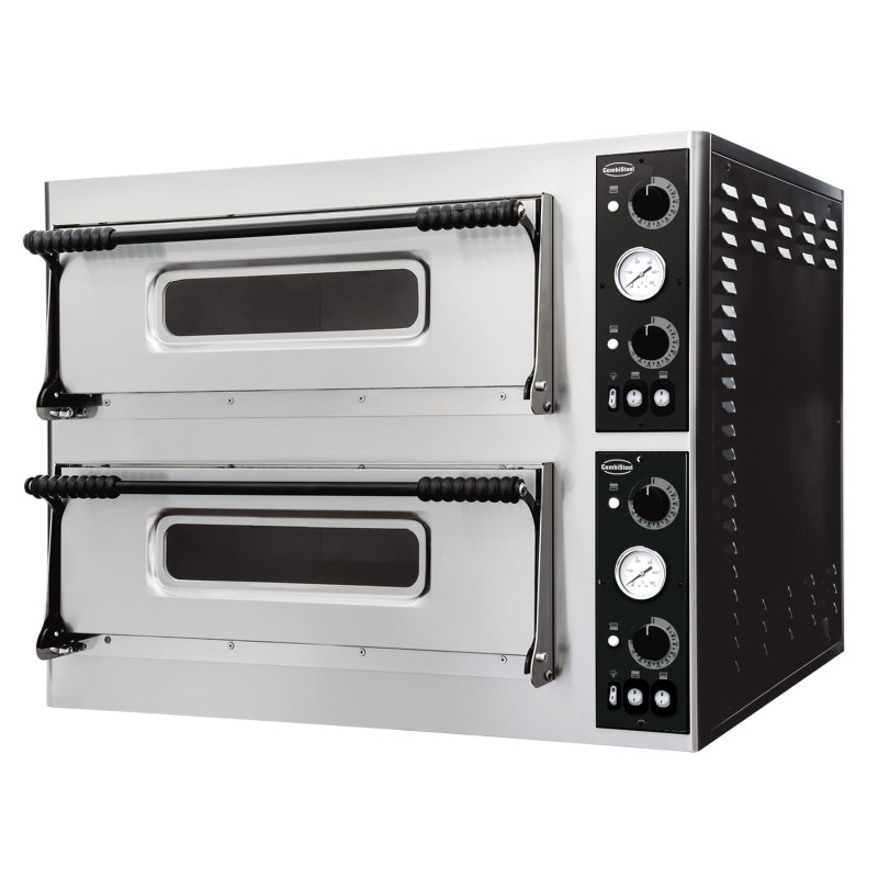 Doppelkammer-Pizzaofen - 2 x 6 Pizzen - Combisteel 400V