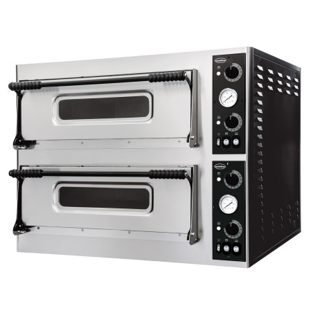 Dubbele Pizzaoven - 2 x 6 Pizza's - Combisteel 400V