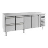 Positive Refrigerated Table GN 1/1 with 2 Doors and 4 Drawers - 553 L - CombiSteel