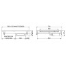 Keramische Kookplaat Inbouw - L 1115 x D 720 mm - CombiSteel