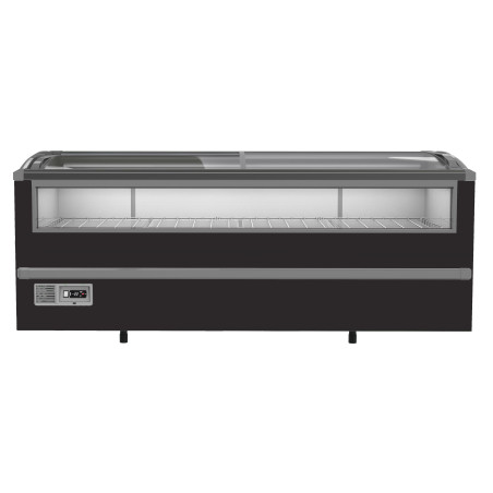 Gefriertruhe Supermarkt 1005 L CombiSteel Schwarz