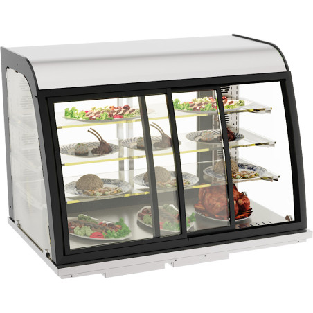 Vitrine Verwarmd Drop-In met Schuifdeuren - 140 L - CombiSteel