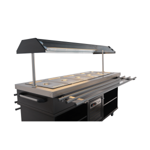 Buffet Warm CombiSteel - Roestvrij Staal GN 1/1 & LED Verlichting