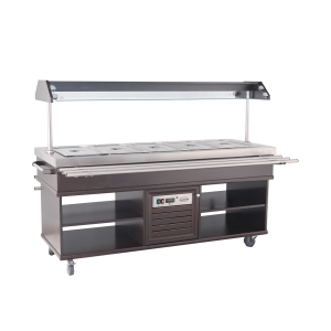 Buffet Warm CombiSteel - Roestvrij Staal GN 1/1 & LED Verlichting