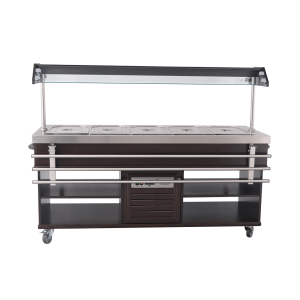 Buffet Warm CombiSteel - Roestvrij Staal GN 1/1 & LED Verlichting