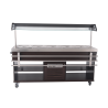 Buffet Chaud CombiSteel - Acier Inoxydable GN 1/1 & Éclairage LED