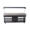 Buffet Chaud CombiSteel - Acier Inoxydable GN 1/1 & Éclairage LED