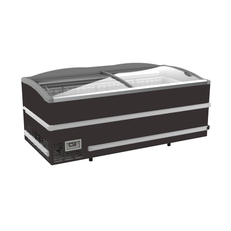 Schwarze Truhe Gefrierschrank für Supermarkt - 864 L - CombiSteel Schwarze Truhe Gefrierschrank für Supermarkt - 864 L - CombiSteel