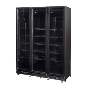 Positieve Koelvitrine met 3 Glazen Deuren - 1200 L - CombiSteel