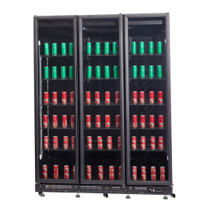 Positieve Koelvitrine met 3 Glazen Deuren - 1200 L - CombiSteel