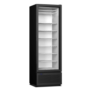 Zwarte Negatieve Koelkastkast - 1 Glazen Deur - 417 L - CombiSteel
