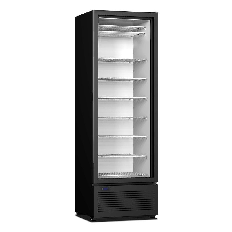 Zwarte Negatieve Koelkastkast - 1 Glazen Deur - 417 L - CombiSteel Zwarte Negatieve Koelkastkast - 1 Glazen Deur - 417 L - CombiSteel