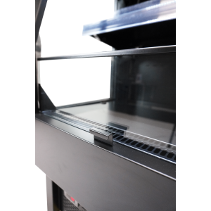 Positive Refrigerated Display Case Combisteel - 165L in Black | Professional Refrigerator