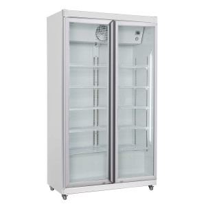 Positive Refrigerated Cabinet - 2 Glass Doors - 785 L CombiSteel - Practical Storage