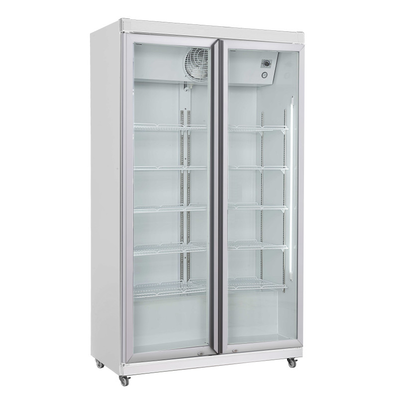 Kühlschrank mit positiver Kühlung - 2 Glastüren - 785 L CombiSteel - Praktische Lagerung