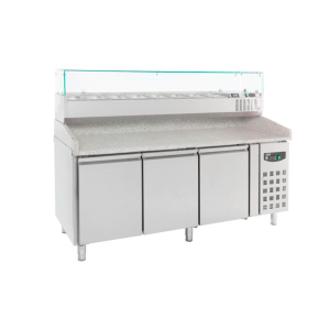 Refrigerated 3-Door Pizza Cabinet - 580 L - CombiSteel: Optimal Storage and Preservation