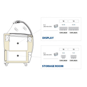 Ice Display Cabinet - Static - 520 L - CombiSteel