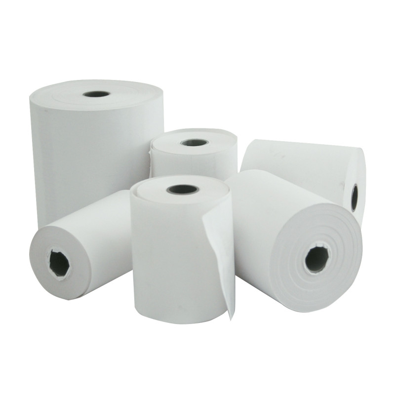 Thermal Paper Roll for POS Credit Card Terminals - 80 x 80 x 12 mm - Pack of 10 - FourniResto