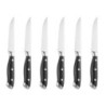 Rivierte Steakmesser mit schwarzem ABS-Griff - Set von 6 - Olympia