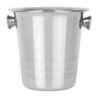 Stainless Steel Ice Bucket with Handles and Grooves - 1050 ml - Olympia