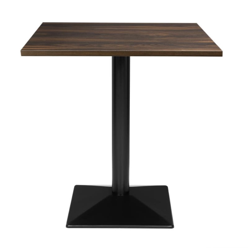 Table Carrée Effet Bois Foncé - 70 x 70 cm - Bolero