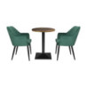 Table Ronde Effet Bois Foncé - ⌀ 60 cm - Bolero